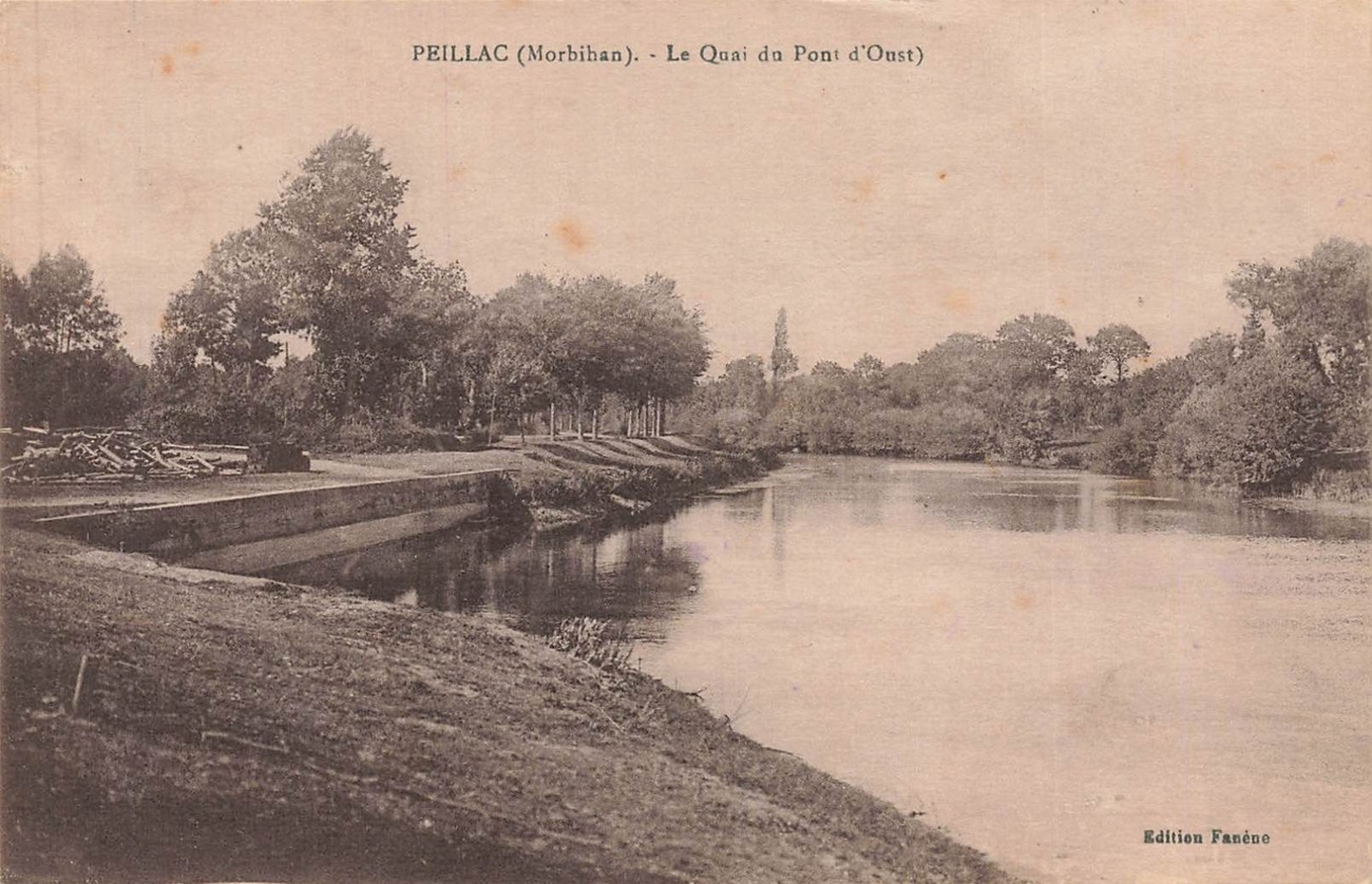 Sur l'Oust, le port de Peillac