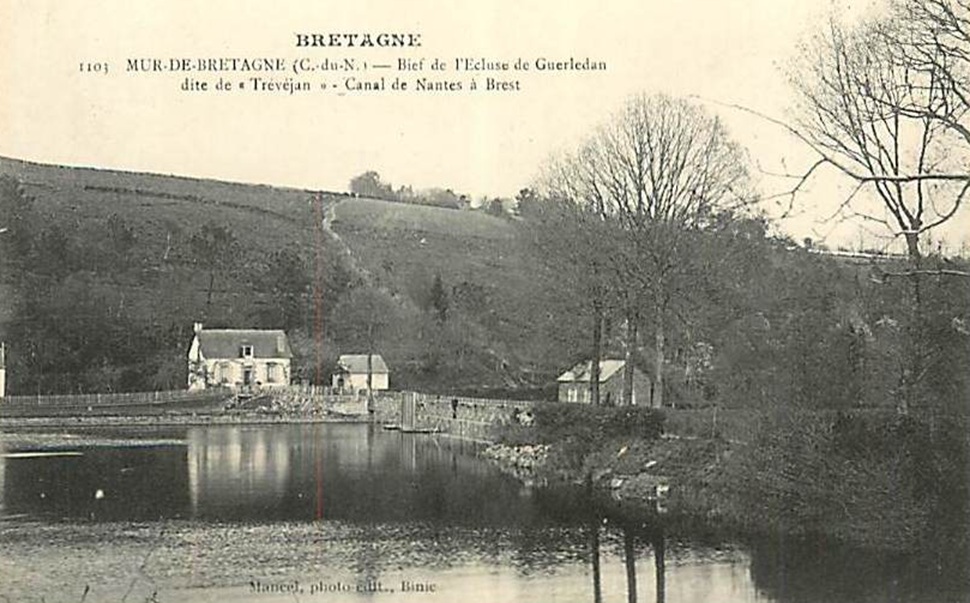 les écluses du canal avant le barrage