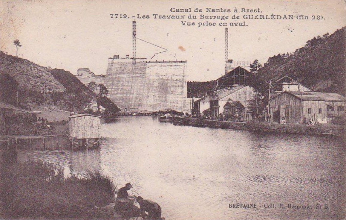 1928 la construction du barrage de Guerlédan